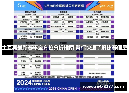 土耳其最新赛事全方位分析指南 帮你快速了解比赛信息